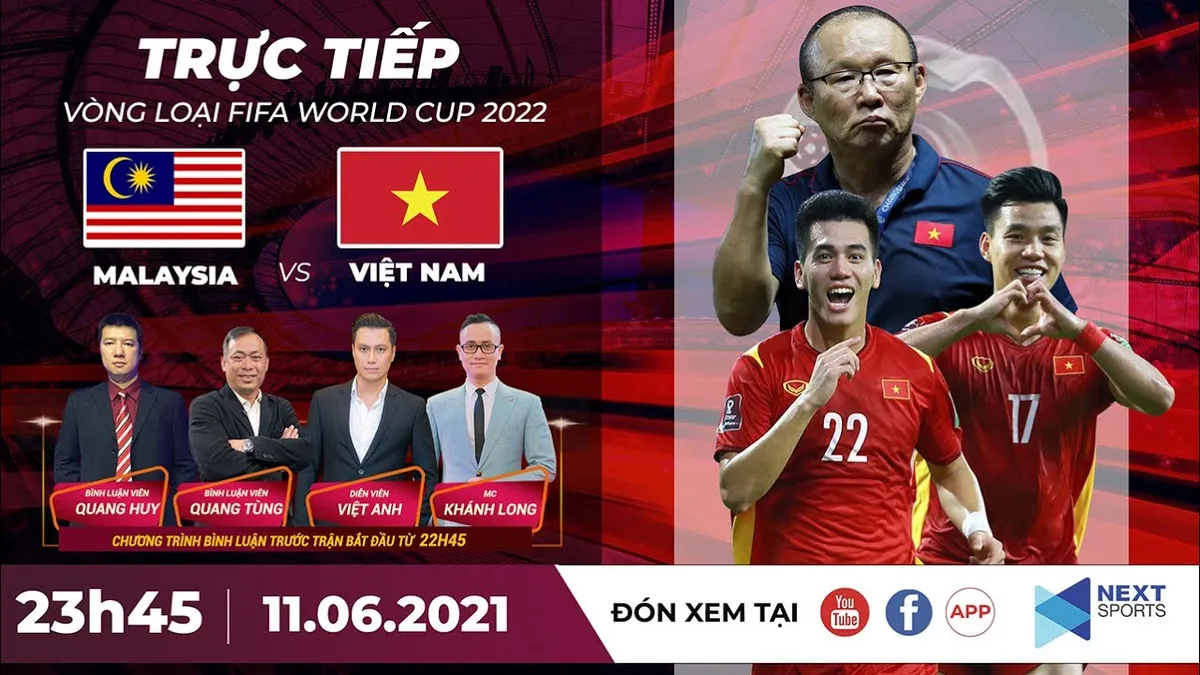 Xem lại bóng đá Việt Nam vs Malaysia, vòng loại World Cup 2022