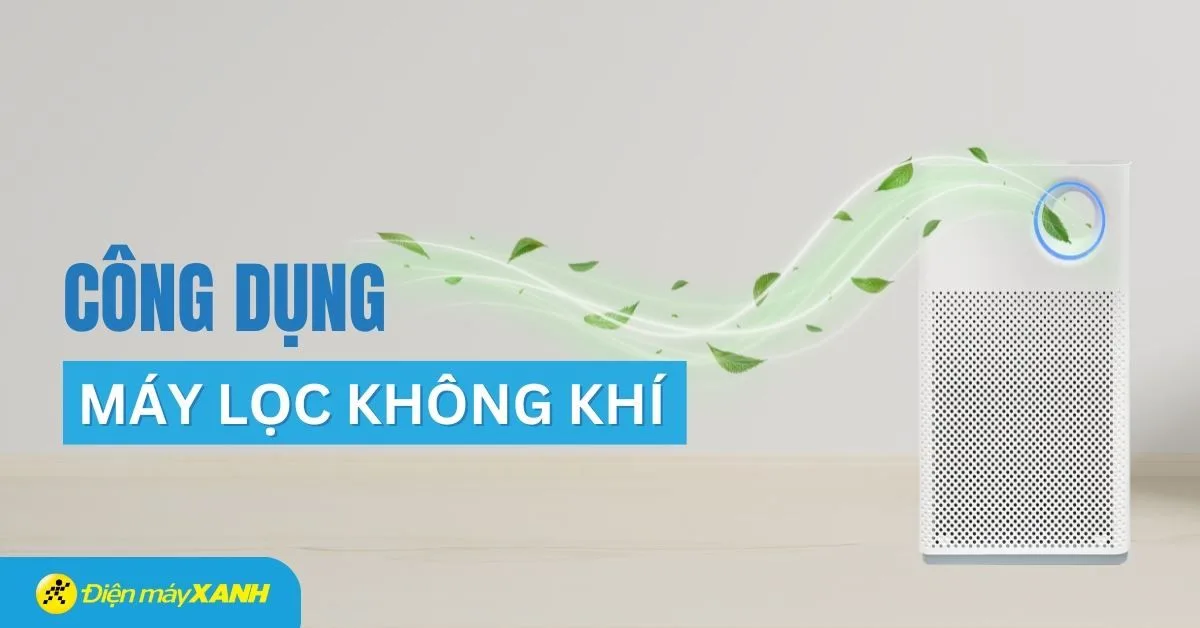 8 công dụng tuyệt vời của máy lọc không khí đối với sức khỏe của bạn