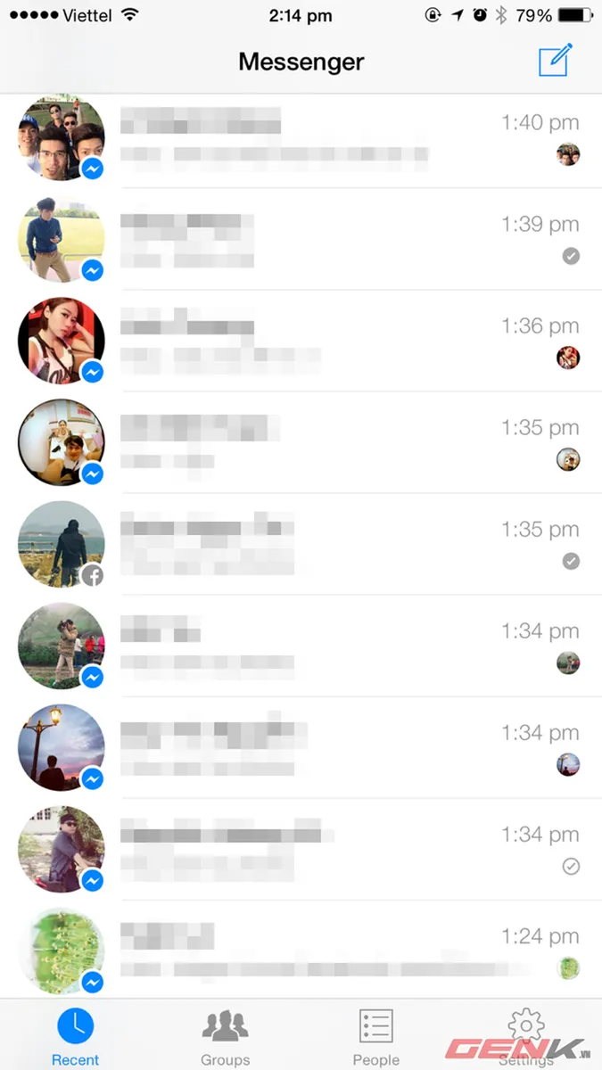 Facebook Messenger thay đổi cơ chế hiển thị tin nhắn đã đọc