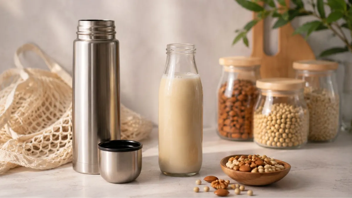 Có nên đựng sữa hạt trong bình giữ nhiệt không? Hướng dẫn bảo quản sữa hạt đúng cách