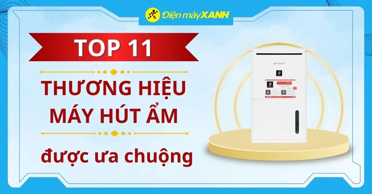 Máy hút ẩm hãng nào tốt? 11 thương hiệu máy hút ẩm tốt nhất hiện nay