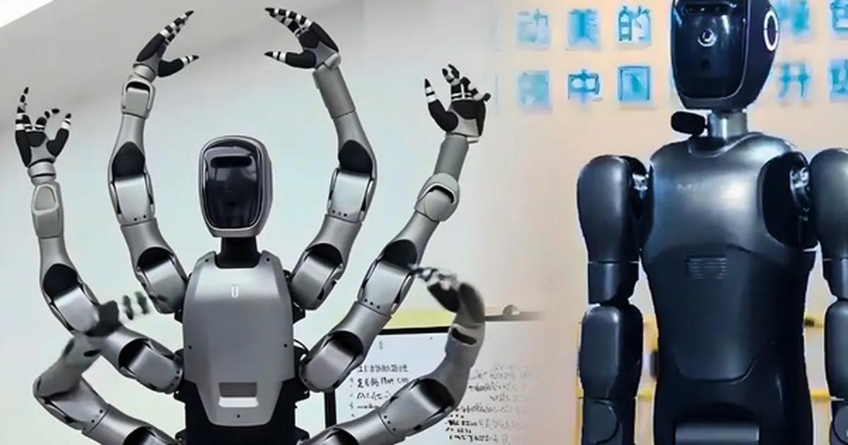 Đột phá công nghệ: Midea trình làng "siêu robot" sáu tay, di chuyển bằng bánh xe, thách thức mọi giới hạn sinh học