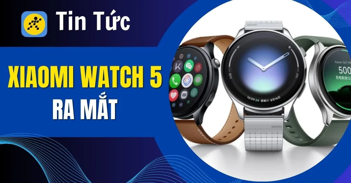 Xiaomi Watch 5 ra mắt: Cảm biến EMG đột phá, pin bền bỉ đến 18 ngày