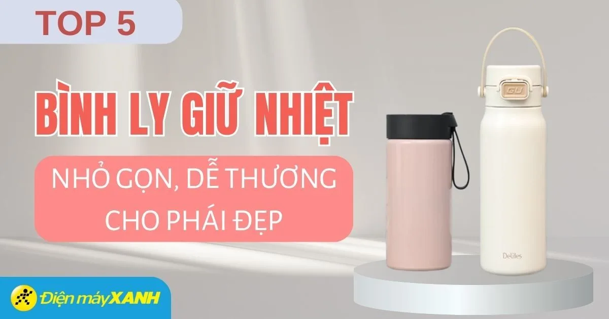 Khám phá top 5 bình giữ nhiệt nóng lạnh nhỏ gọn, dễ thương cho phái đẹp