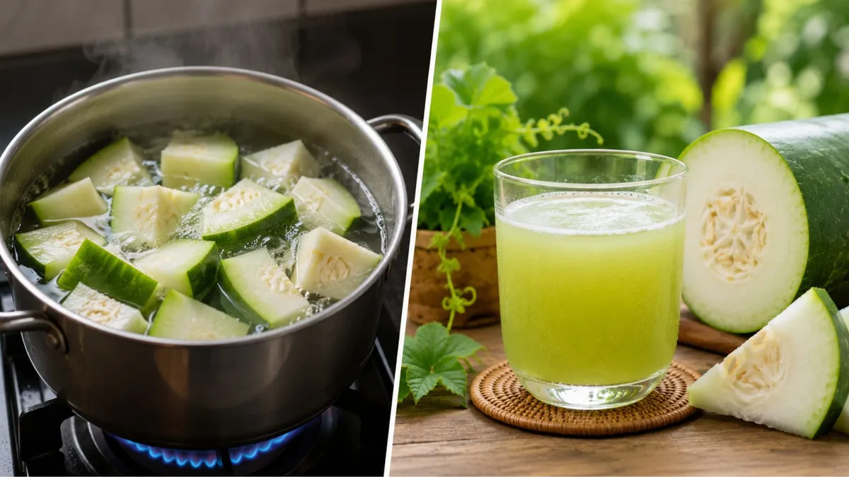 Nước ép bí đao có cần luộc không? Ai nên thận trọng khi uống?