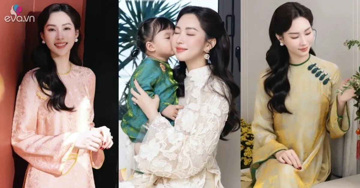 Hoa hậu Đặng Thu Thảo khoe nhan sắc "thần tiên tỷ tỷ" trong loạt áo dài ngày Tết
