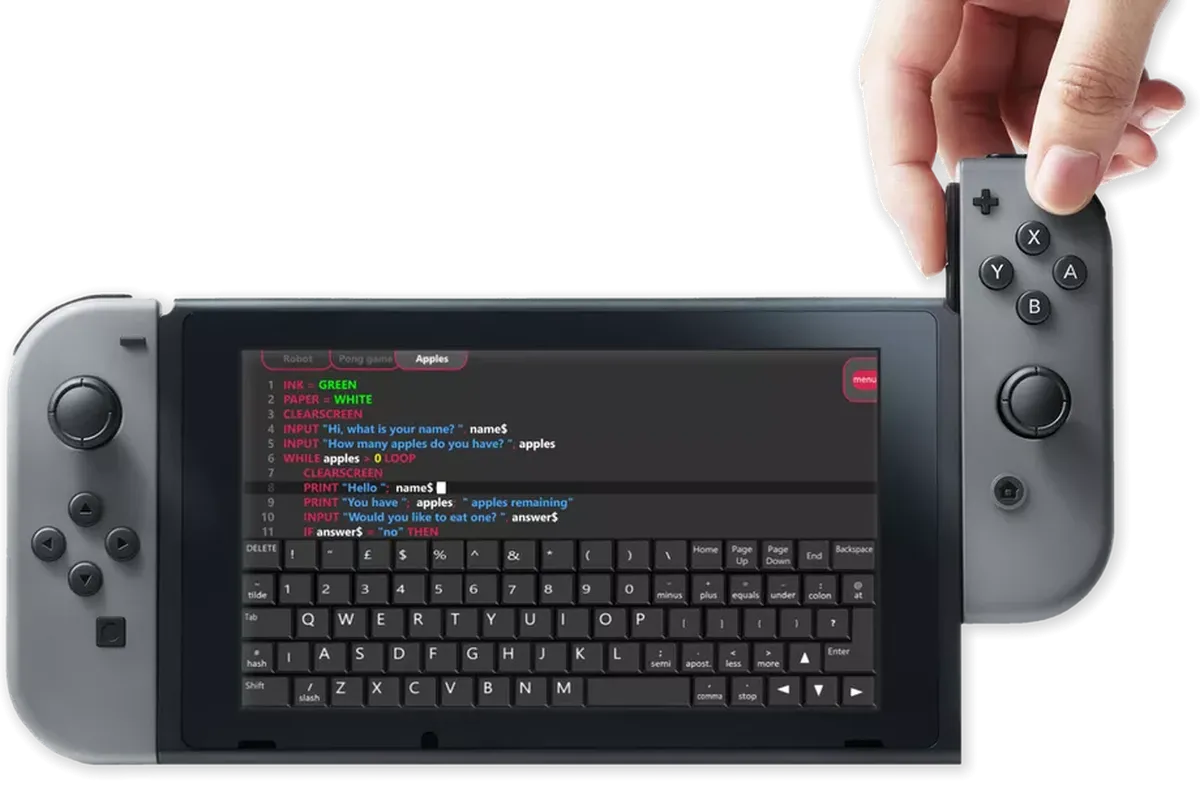 Trẻ con cũng có thể lập trình game cho Nintendo Switch