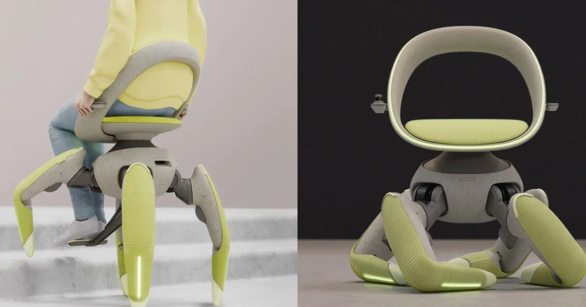 Toyota ra mắt ghế robot Walk Me: Cơ chế đi bộ bốn chân, vận hành bằng mô tơ điện, tải trọng 100 kg, kết hợp thiết kế giữa xe lăn và robot
