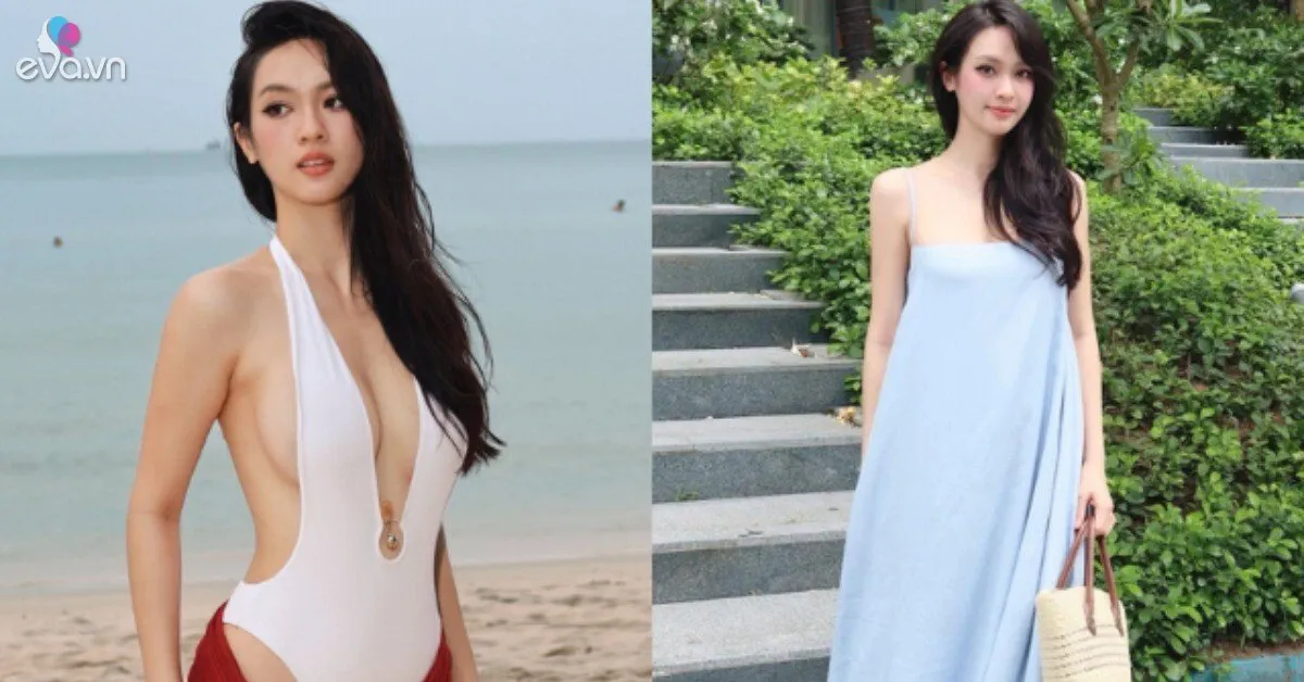 Á hậu Việt diện áo tắm cắt xẻ táo bạo hút nghìn like, chăm mặc gợi cảm khi sánh đôi với bạn trai doanh nhân