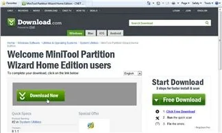 Chia lại ổ cứng trên Windows bằng Minitool Partition Wizard Home Edition