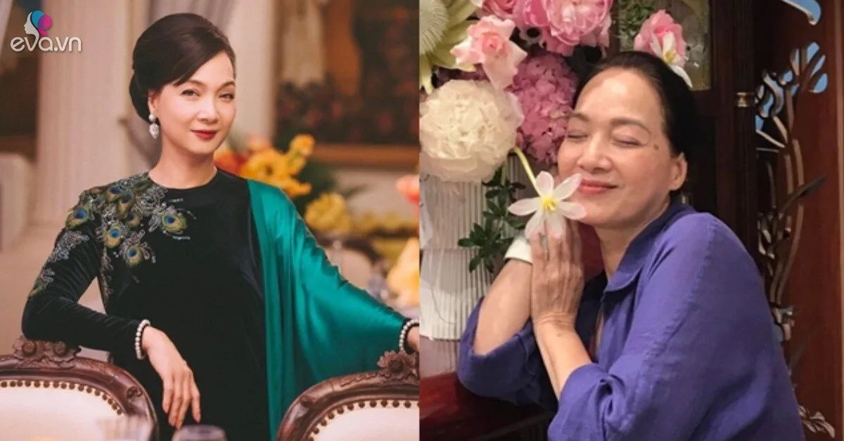 Mặt mộc tuổi trung niên của NSND Lê Khanh