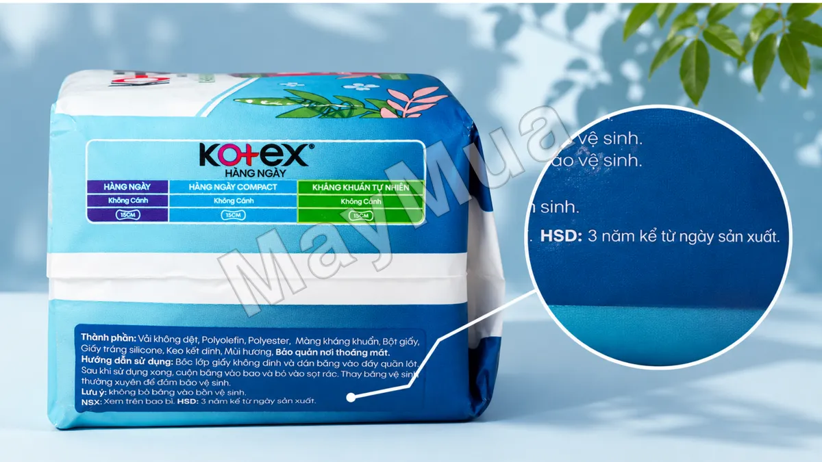 Hạn sử dụng của băng vệ sinh Kotex là bao lâu?