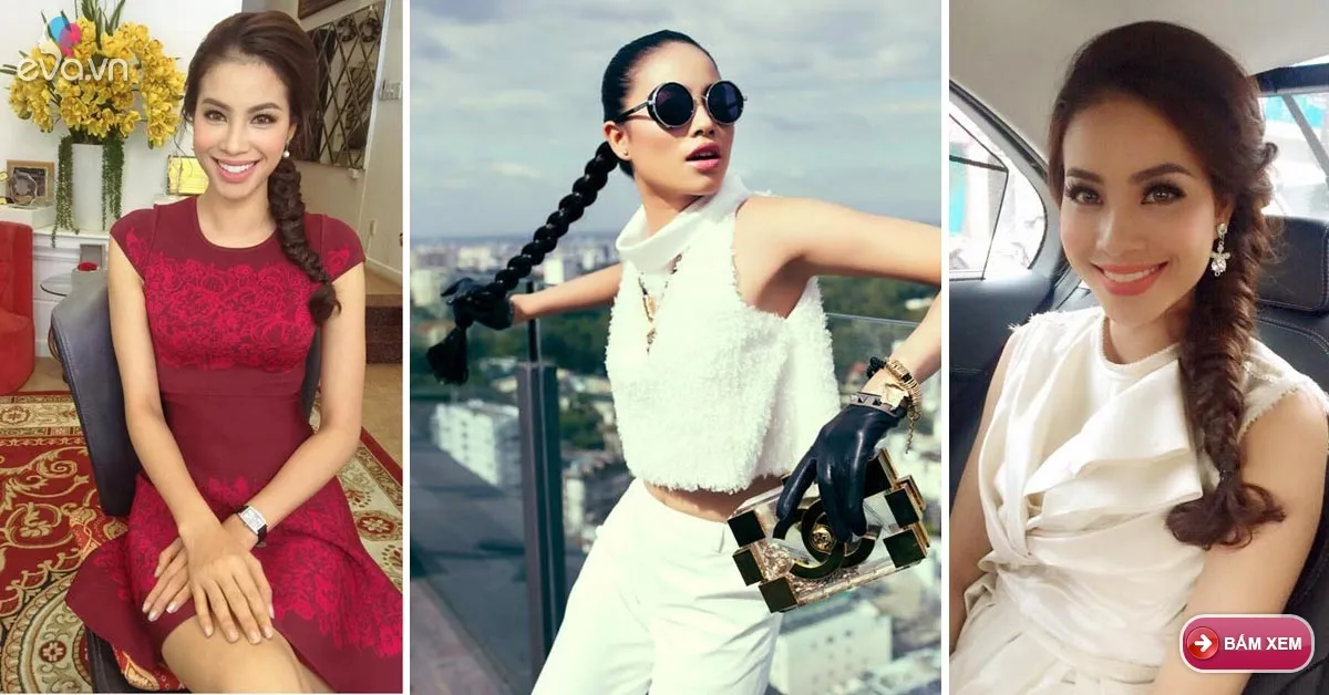 Những lần tết tóc đẹp mê ly của Phạm Hương