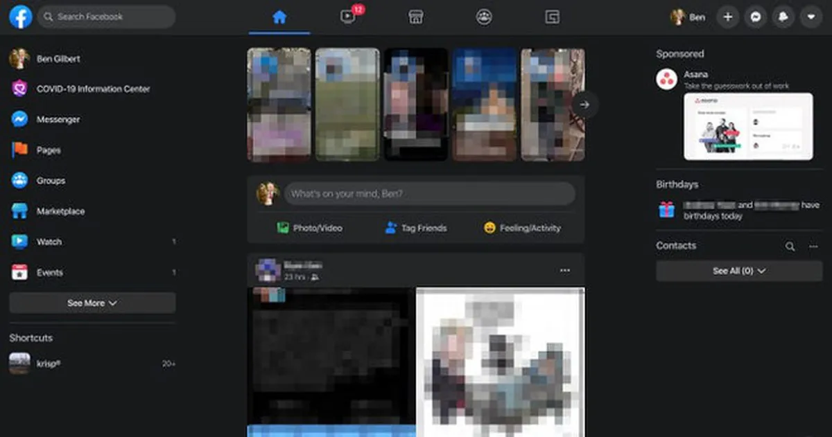 Facebook web update giao diện "đen sì" cho tất cả người dùng Việt Nam, bạn đã biết cách đổi ngay chưa?