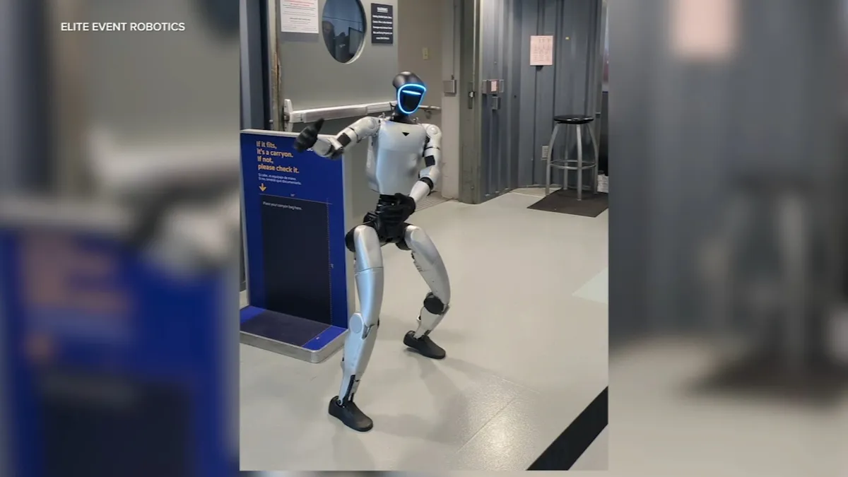 Robot hình người Bebop gây náo loạn và làm chậm chuyến bay vì mang theo pin 'cấm'