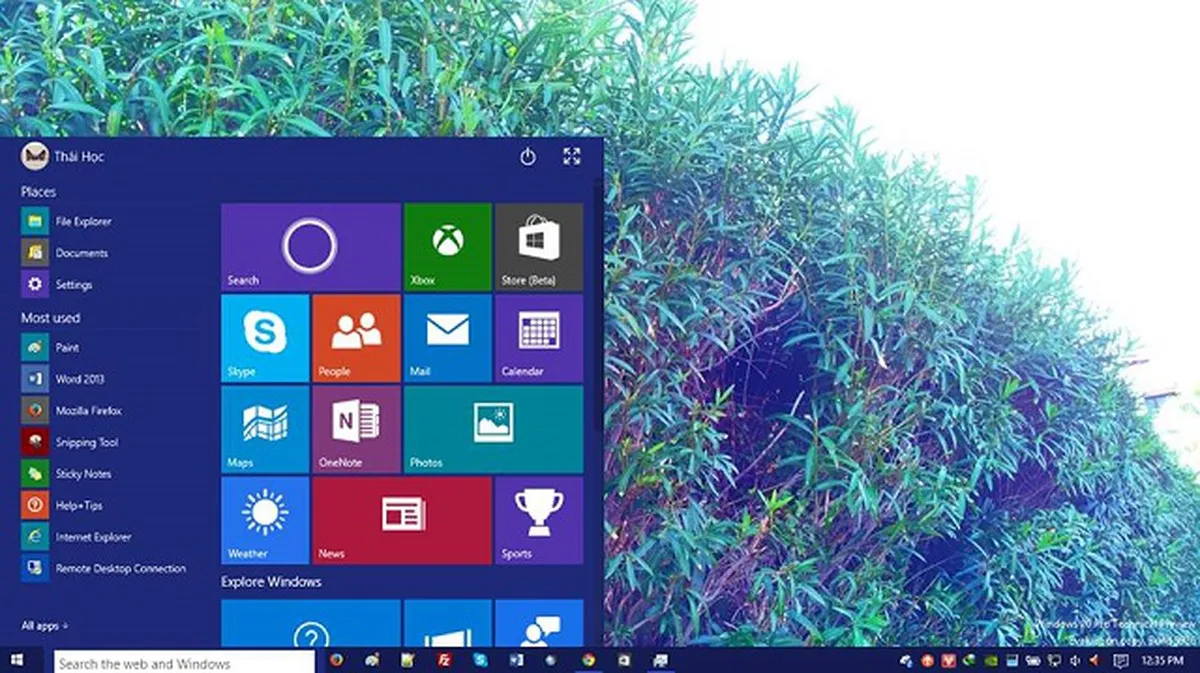 Thủ thuật và tính năng ẩn trong Windows 10 Build 9926