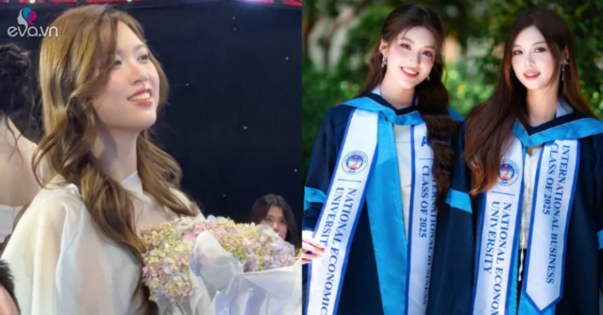 Chị gái sinh đôi của Miss World Vietnam Phương Oanh đẹp "chấp" cam thường, nhan sắc "bất phân thắng bại" với cô em Hoa hậu