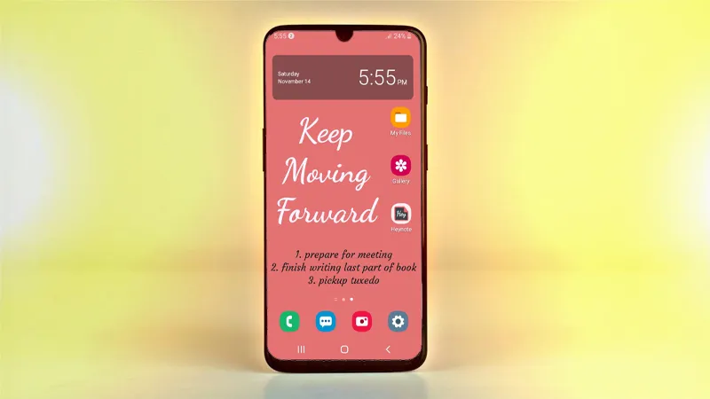 Cách tạo ghi chú đẹp ngay trên màn hình khóa điện thoại Android