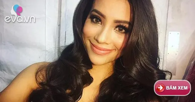 Phạm Hương đeo lens, mắt đỏ sọng trước chung kết Miss Universe