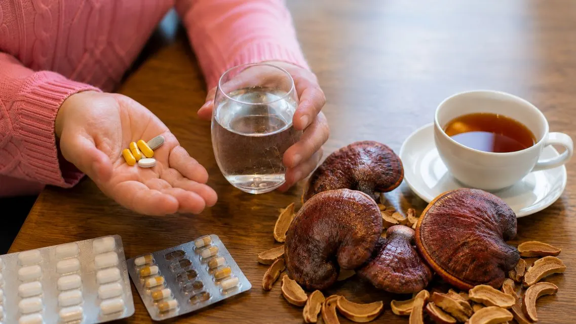 Đang uống thuốc tây có uống được nấm linh chi không?