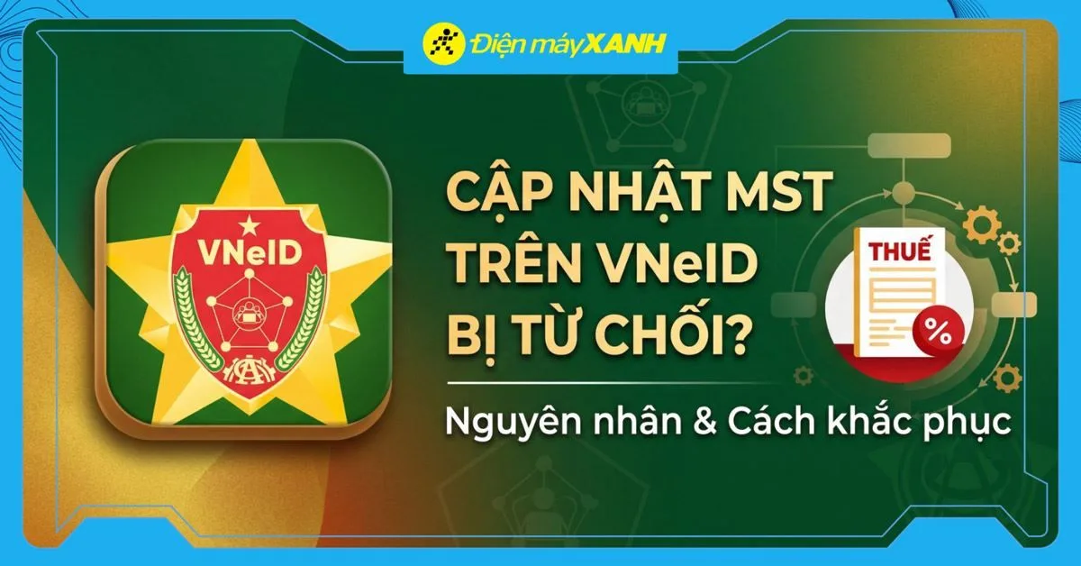 Lỗi cập nhật mã số thuế trên VNeID bị từ chối: Nguyên nhân và cách khắc phục
