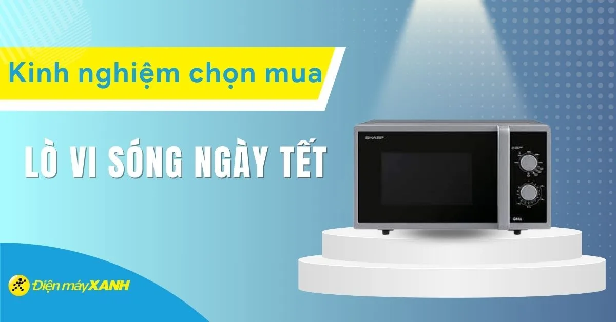 Kinh nghiệm chọn mua lò vi sóng cho ngày Tết đúng chuẩn, tiết kiệm