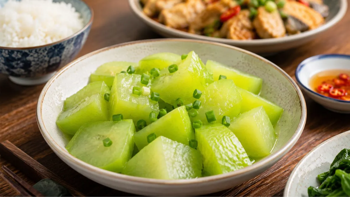 Bí xanh luộc là gì? Thành phần dinh dưỡng đáng chú ý