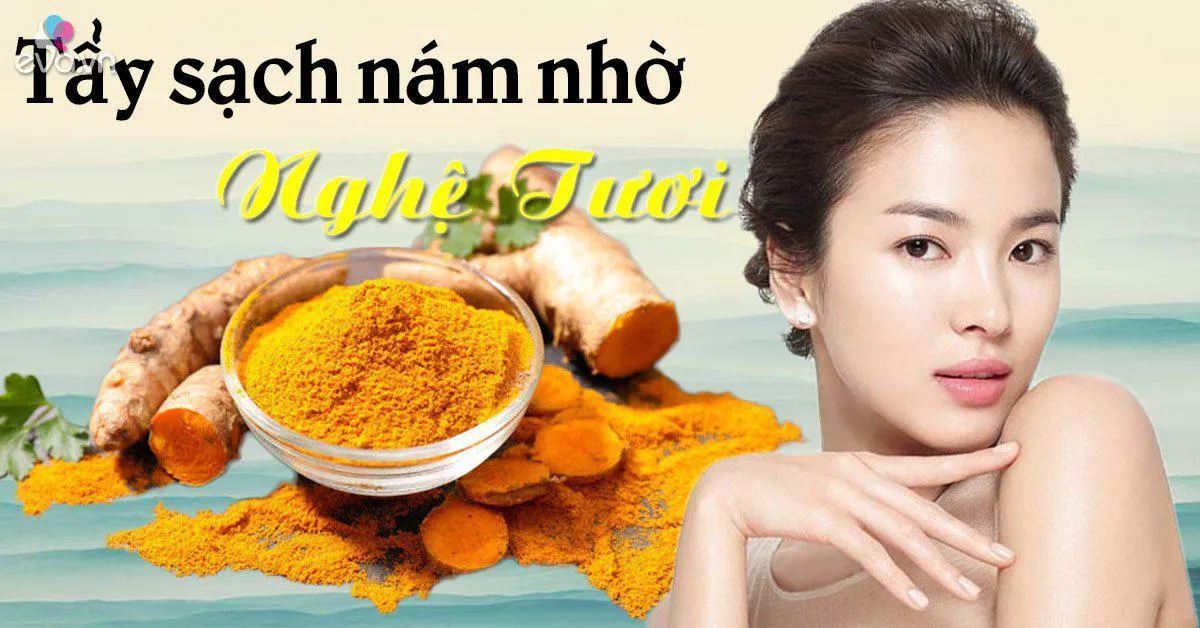 Hết sạch nám, da sáng lên 2-3 tone với công thức từ nghệ tươi