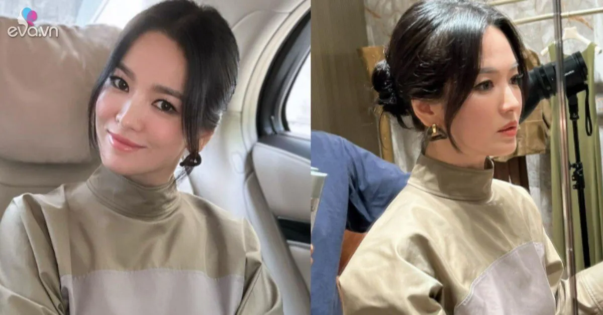 Búi tóc thấp thế nào để không bị già? Song Hye Kyo chỉ làm thêm 1 bước mà đẹp sang, không tăng tuổi