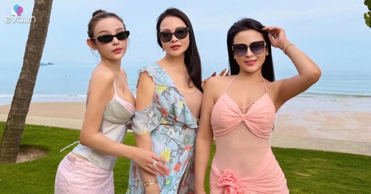 Hot girl Huyền Baby khoe ảnh du lịch với gia đình, mẹ ruột U70 hút mọi ánh nhìn vì trẻ đẹp như chị em với con gái