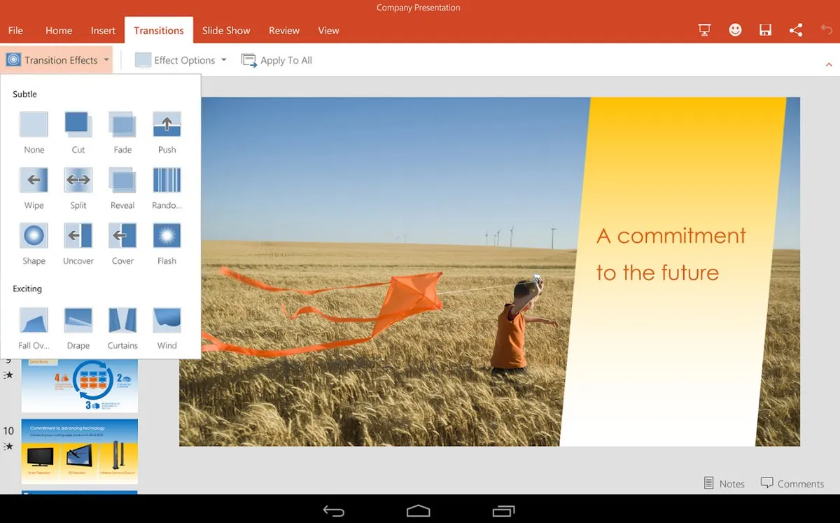 Đã có Office cho tablet Android