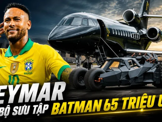 Không chỉ siêu xe, Neymar còn sở hữu bộ sưu tập phương tiện lấy cảm hứng từ Batman trị giá hơn 1,7 nghìn tỷ VNĐ