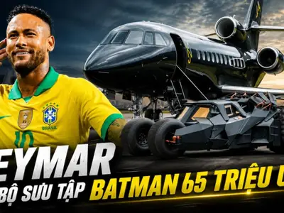 Không chỉ siêu xe, Neymar còn sở hữu bộ sưu tập phương tiện lấy cảm hứng từ Batman trị giá hơn 1,7 nghìn tỷ VNĐ