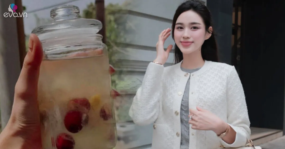 Hoa hậu Đỗ Thị Hà da căng bóng, đẹp khó tin nhờ chăm uống loại "nước thần", thành phần còn chứa cả "tổ yến của người nghèo"