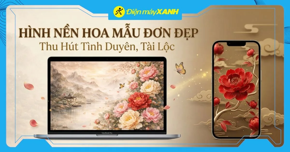200+ hình nền hoa mẫu đơn đẹp thu hút tình duyên, tài lộc Full HD, 4K