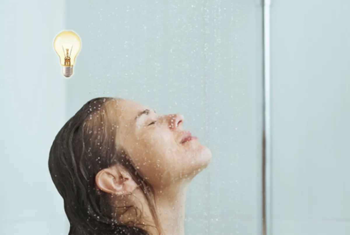 Ý tưởng xuất hiện nhiều nhất khi chúng ta tắm